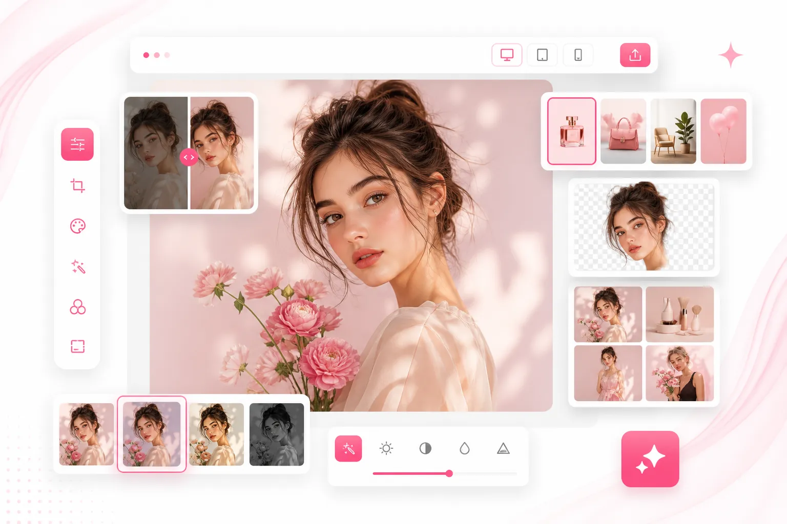 PhotoEditorAI creative editing workflow example