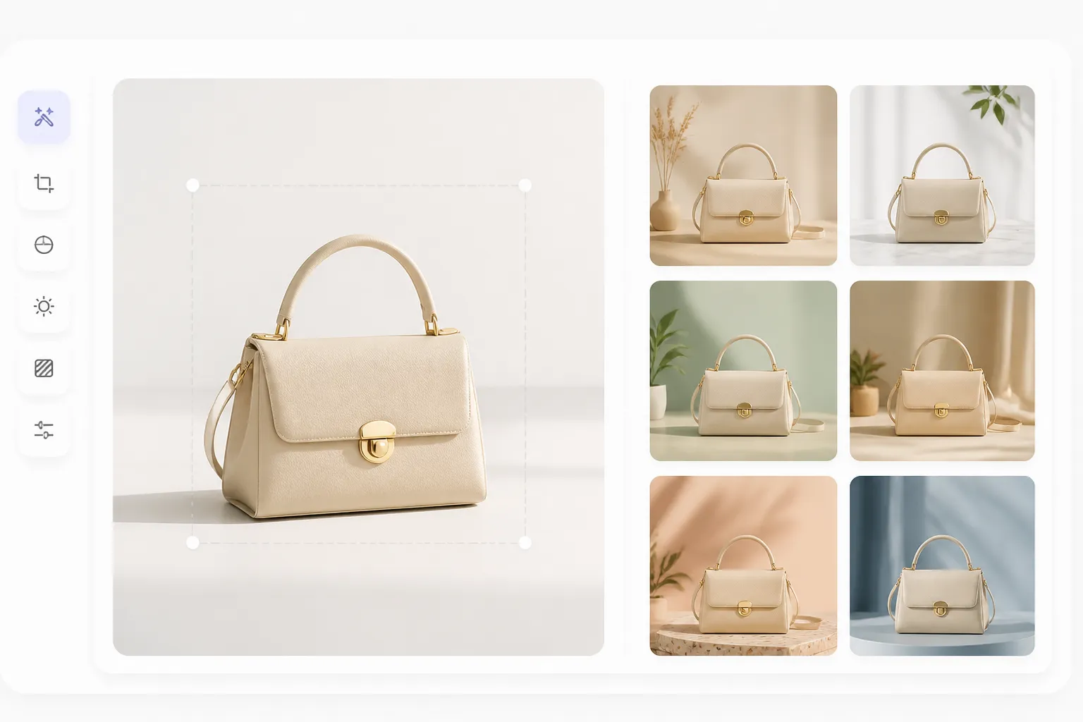 AI product image for an online store