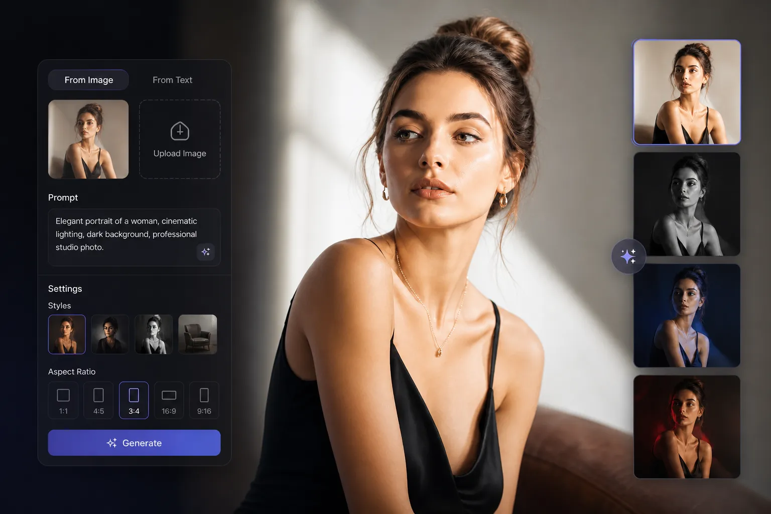 PhotoEditorAI creative editing and upscaling workflow